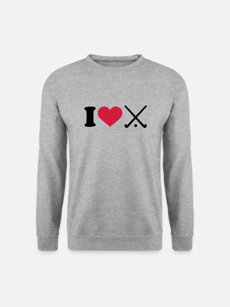 Hockey - Unisex Pullover - Weißgrau meliert