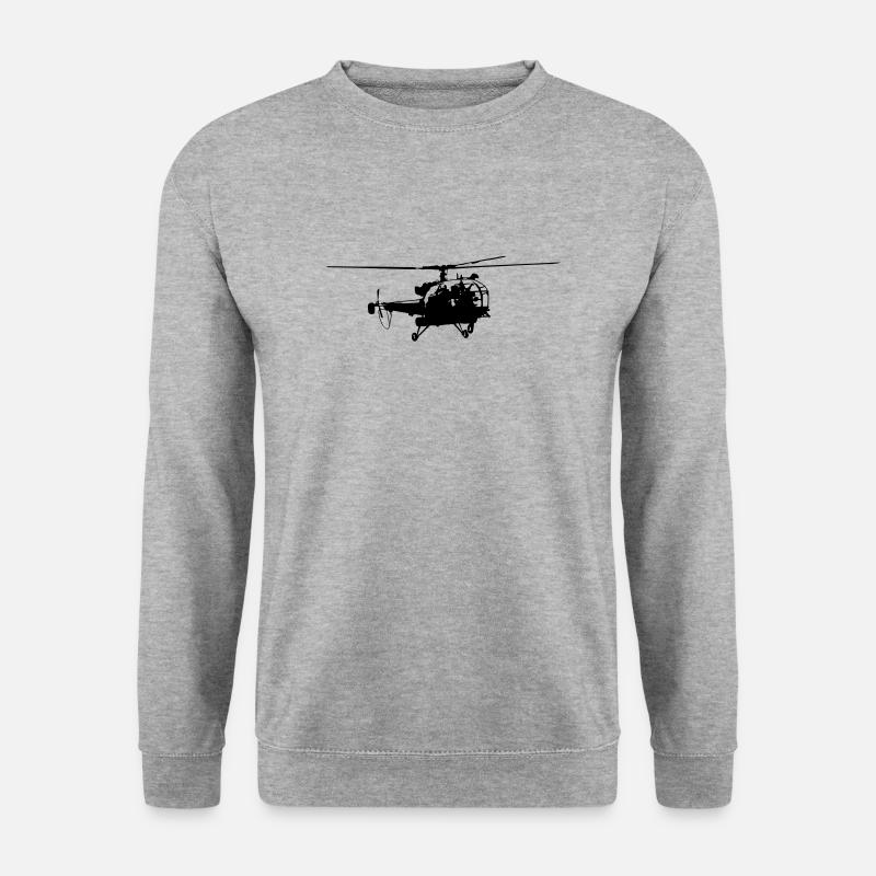 Helicopter - Unisex Sweatshirt - salt & pepper