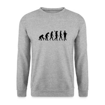 Anwalt - Unisex Pullover - Weißgrau meliert - Vorne - Alina (178cm) & Michal (187cm)
