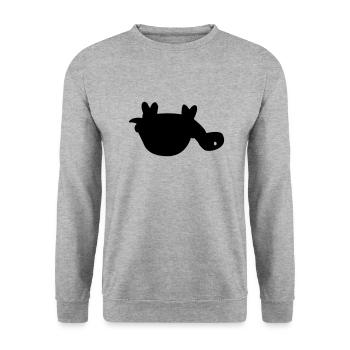 Tortue - Sweat-shirt Unisexe - gris chiné - Devant - Alina (178cm) & Michal (187cm)