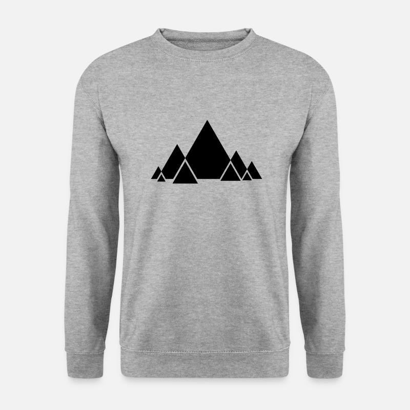 Triangle Style - Unisex Pullover - Weißgrau meliert