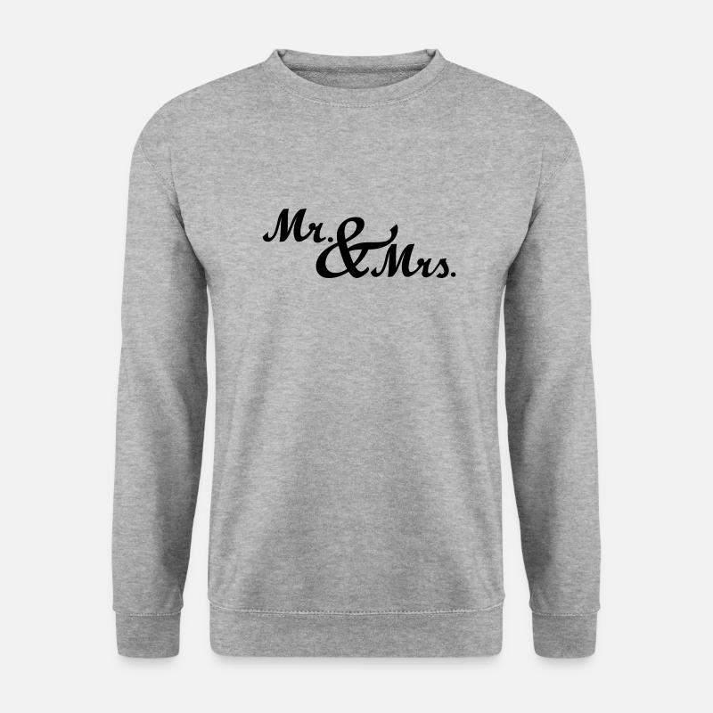 Mr & Mrs - Unisex Sweatshirt - salt & pepper