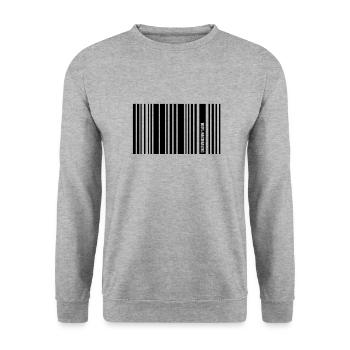 100% nachhaltig - Unisex Pullover - Weißgrau meliert - Vorne - Alina (178cm) & Michal (187cm)