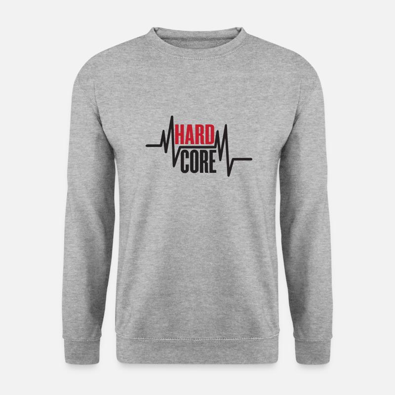 Harter Kern - Unisex Pullover - Weißgrau meliert