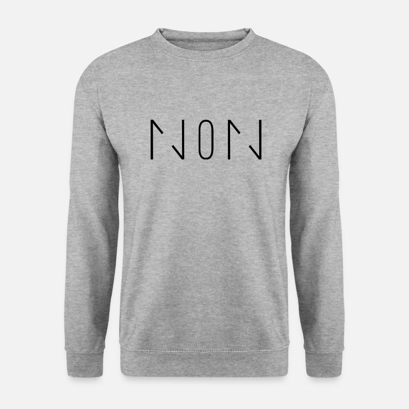 Non-Binary - Unisex Pullover - Weißgrau meliert