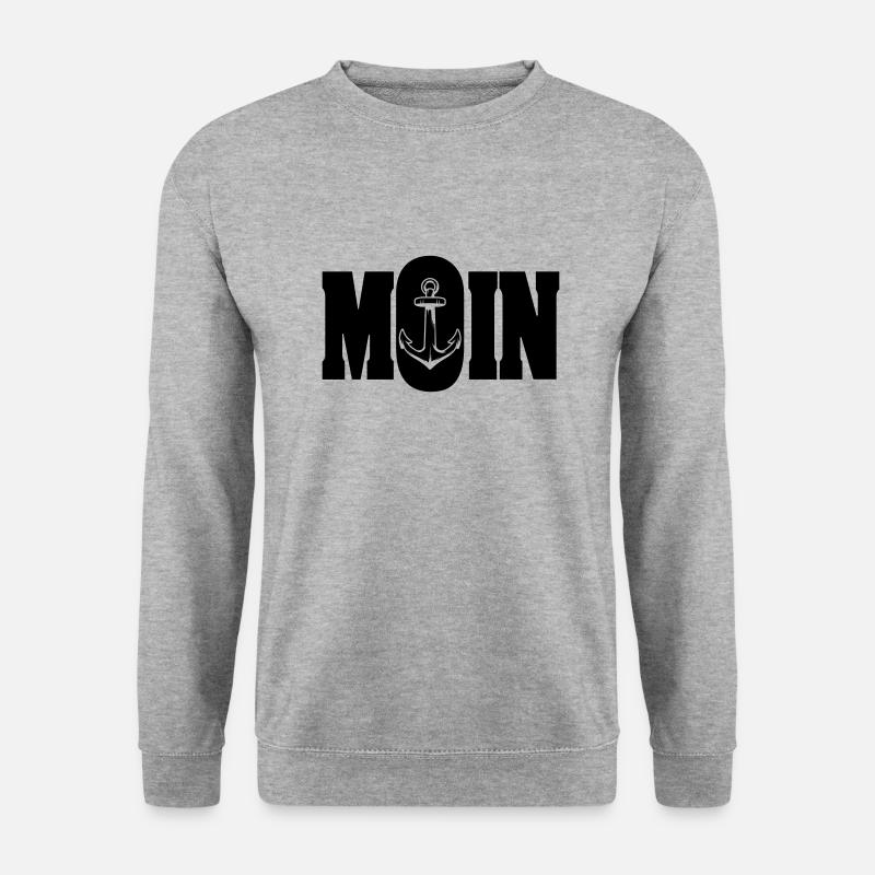 moin 3 - Unisex Pullover - Weißgrau meliert