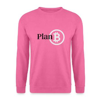 Plan B Bitcoin - Unisex Pullover - Pink - Vorne