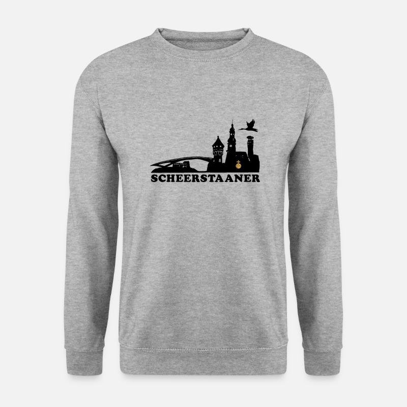 Scheerstaaner black RA - Unisex Pullover - Weißgrau meliert