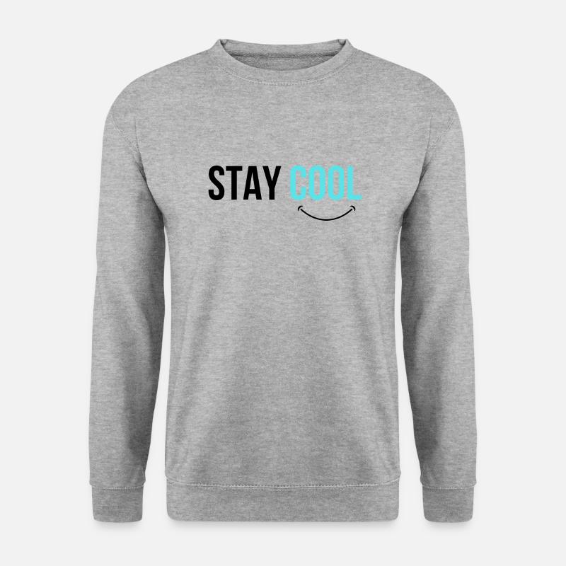 STAY COOL - Unisex Pullover - Weißgrau meliert