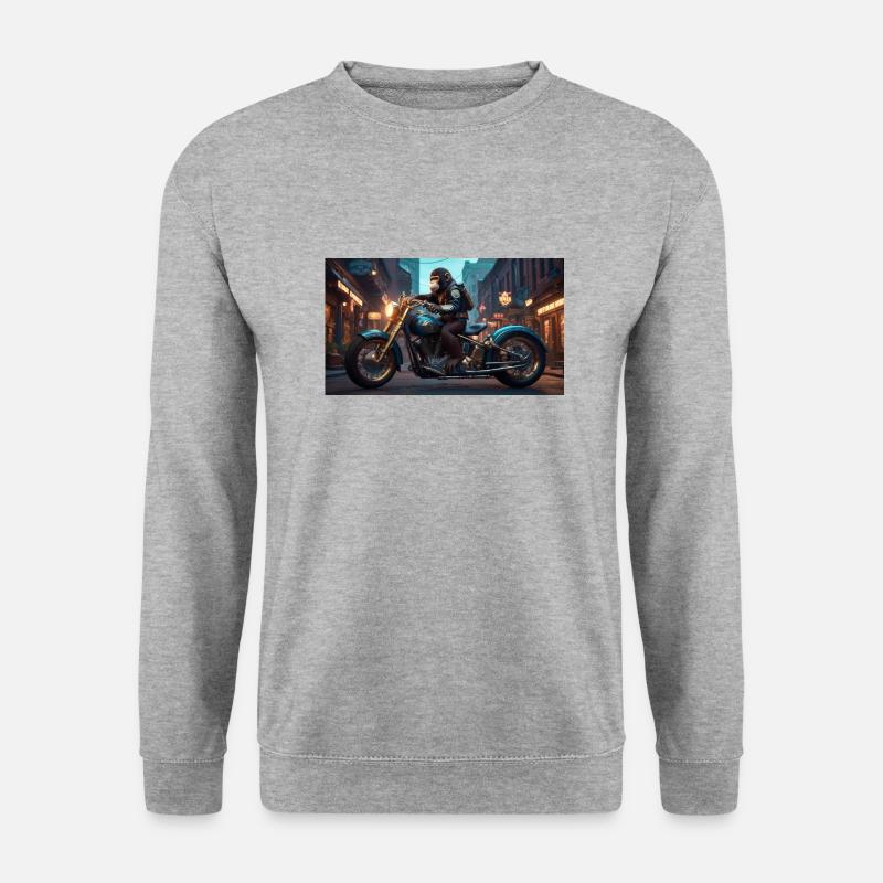 Easy Rider - Unisex Pullover - Weißgrau meliert