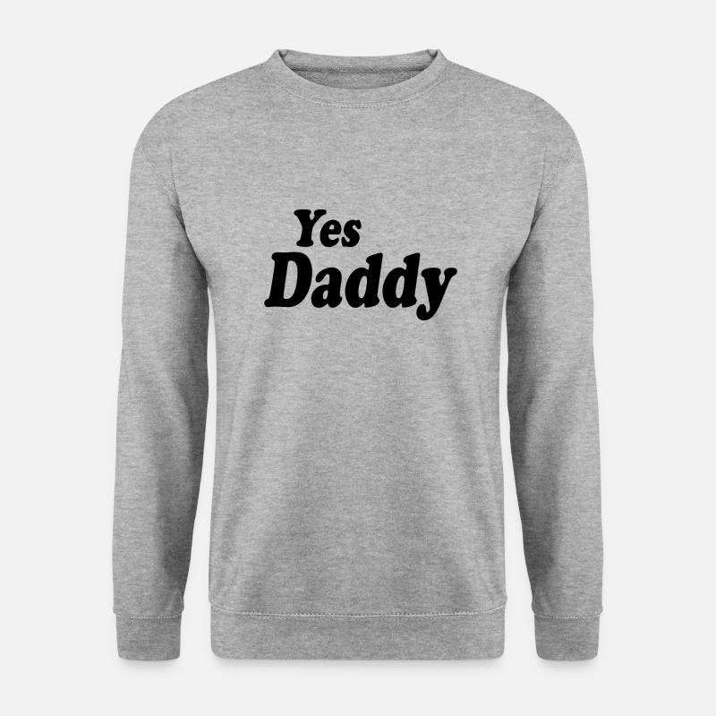 Yes daddy - Unisex Pullover - Weißgrau meliert