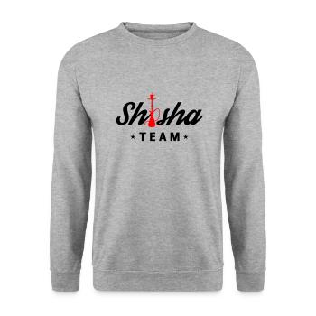 Shisha Team 2 - Unisex Sweatshirt - salt & pepper - Front - Alina (178cm) & Michal (187cm)