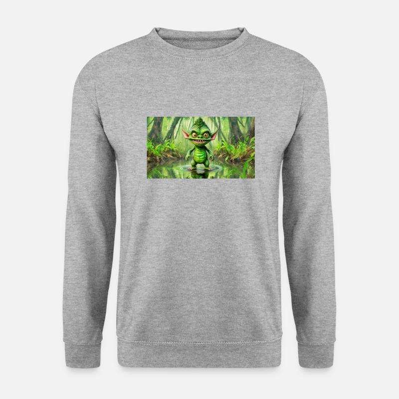 Gobelin - Jeunes petits monstres mignons - Sweat-shirt Unisexe - gris chiné