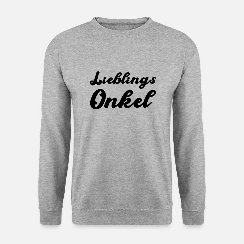 lieblings onkel - Unisex Pullover - Weißgrau meliert
