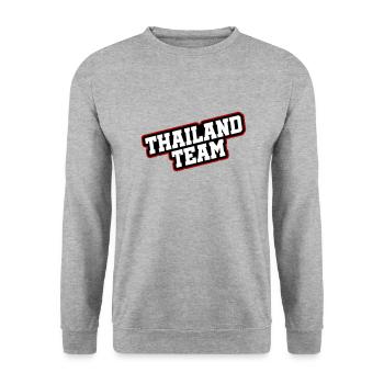 Thailand Team - Unisex Sweatshirt - salt & pepper - Front - Alina (178cm) & Michal (187cm)