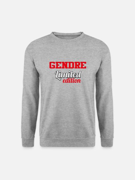 GENDRE LIMITED EDITION - Unisex Pullover - Weißgrau meliert