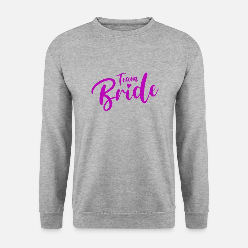 bride team - Unisex Pullover - Weißgrau meliert