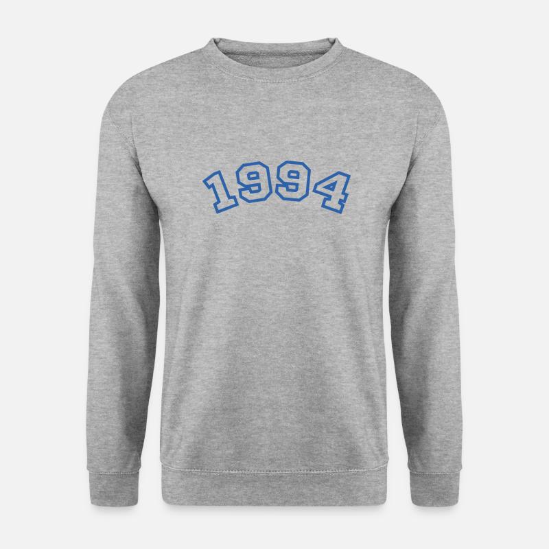 1994 Sport Blau - Unisex Pullover - Weißgrau meliert