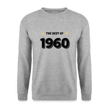 Das Beste von 1960 - Unisex Pullover - Weißgrau meliert - Vorne - Alina (178cm) & Michal (187cm)