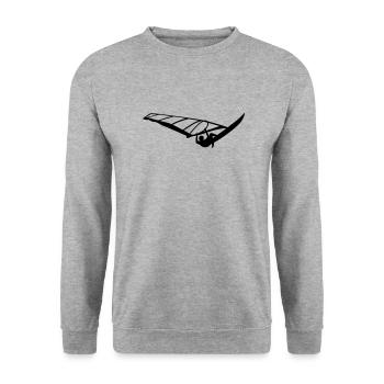 planche à voile - Sweat-shirt Unisexe - gris chiné - Devant - Alina (178cm) & Michal (187cm)
