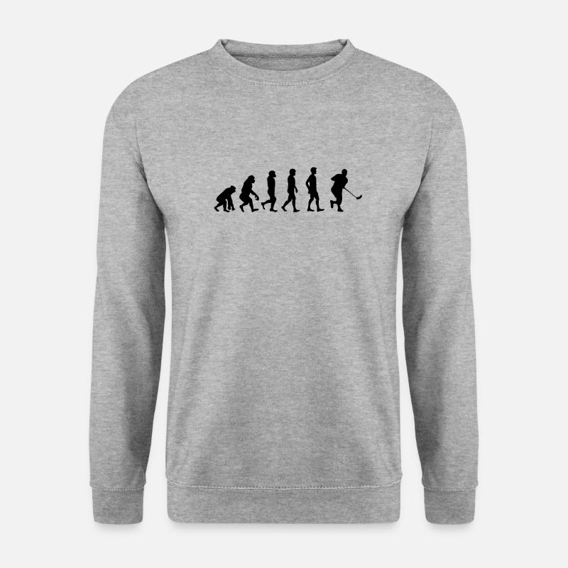 Unihockey Evolution - Unisex Pullover - Weißgrau meliert