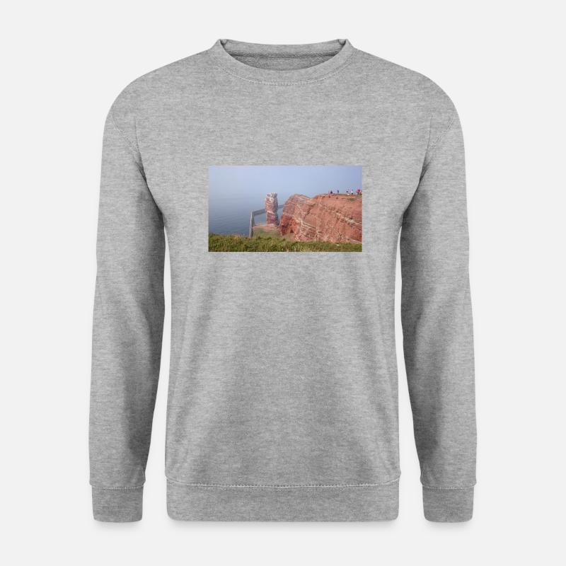 Helgoland - Unisex Pullover - Weißgrau meliert