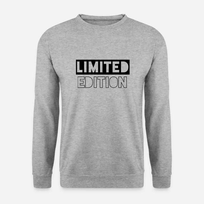 Limited Edition - Unisex Pullover - Weißgrau meliert