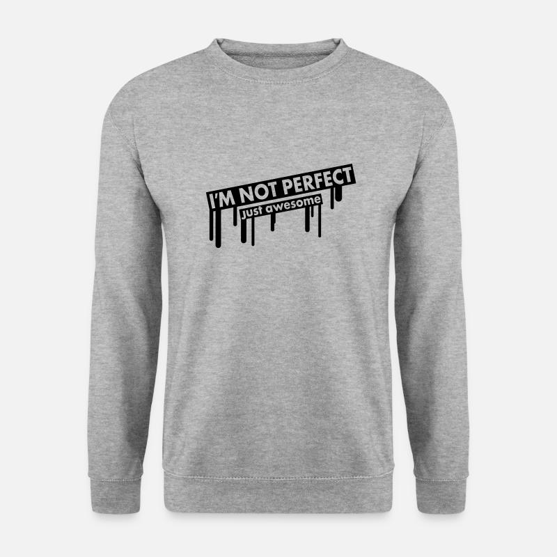 perfect_awesome_graffiti - Unisex Pullover - Weißgrau meliert