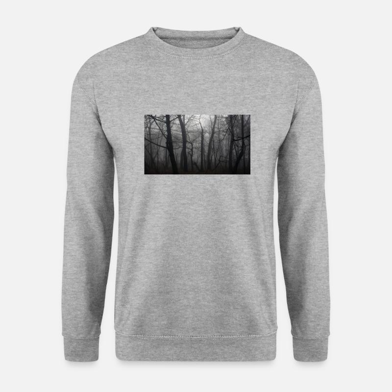 Wald - Unisex Pullover - Weißgrau meliert
