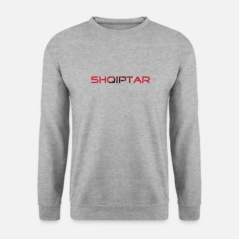 Albaner- Shqiptar - Unisex Pullover - Weißgrau meliert