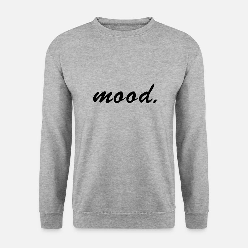mood. - Unisex Pullover - Weißgrau meliert