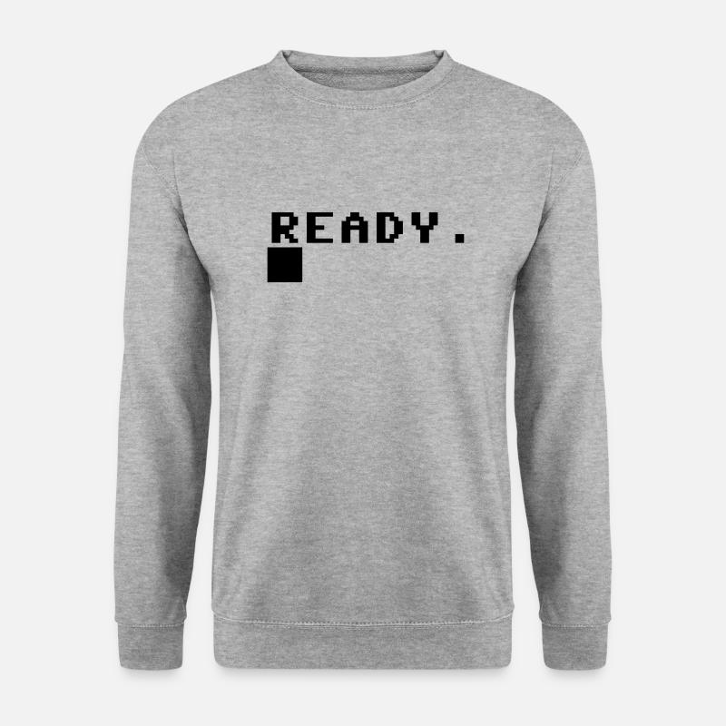 Invite de démarrage C-64 - Sweat-shirt Unisexe - gris chiné