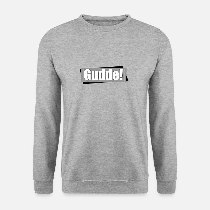 gudde - Unisex Pullover - Weißgrau meliert
