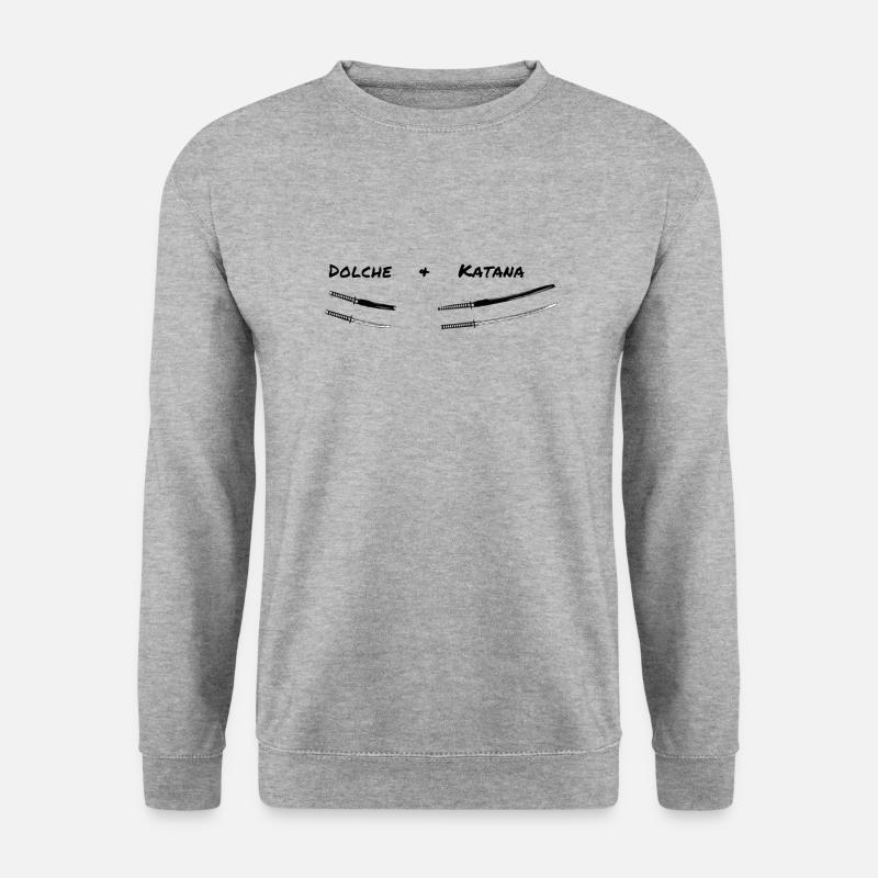 Dolche&Katana - Unisex Pullover - Weißgrau meliert