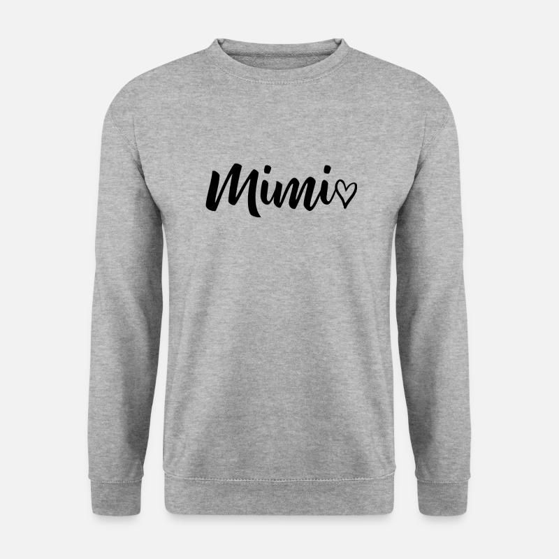 Mimi - Geschenk Oma Großmutter Geburtstag - Unisex Pullover - Weißgrau meliert