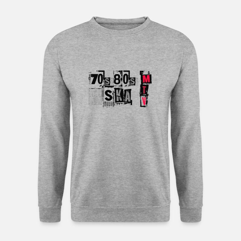mtvska - Unisex Pullover - Weißgrau meliert