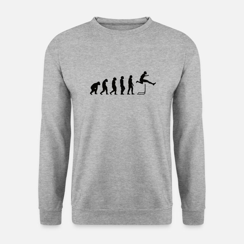 Hurdler Hurdlers Hurdles Evolution Athletics - Unisex Sweatshirt - salt & pepper