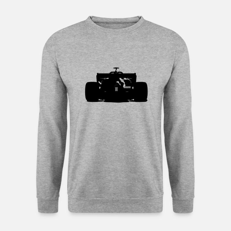 Forme de voiture (noir/blanc) - Sweat-shirt Unisexe - gris chiné