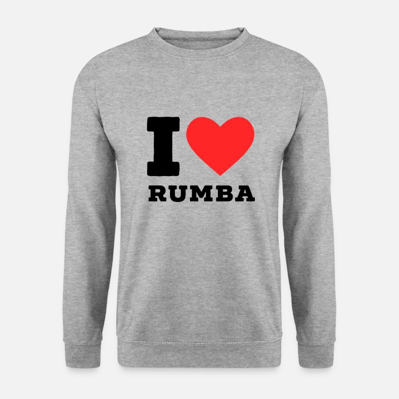 Ich liebe Rumba - Unisex Pullover - Weißgrau meliert