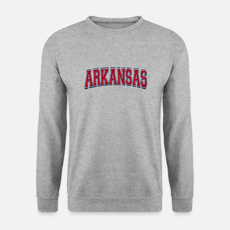 Arkansas - Unisex Pullover - Weißgrau meliert