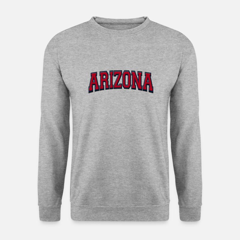 Arizona - Unisex Pullover - Weißgrau meliert