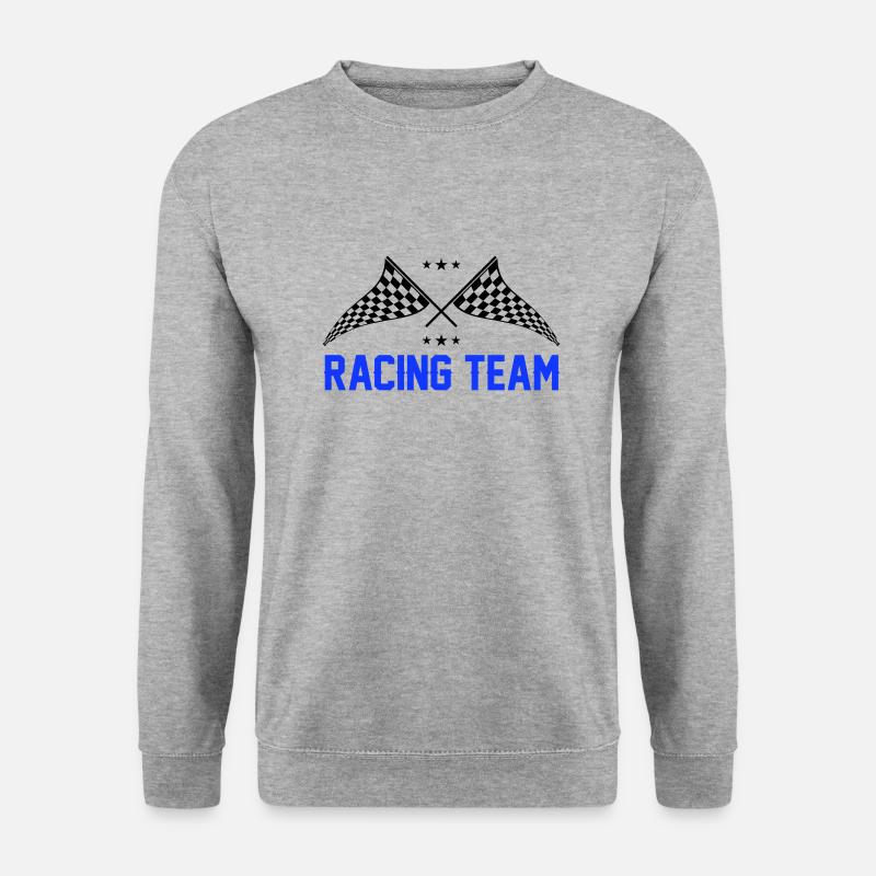 racing team 0 - Unisex Pullover - Weißgrau meliert