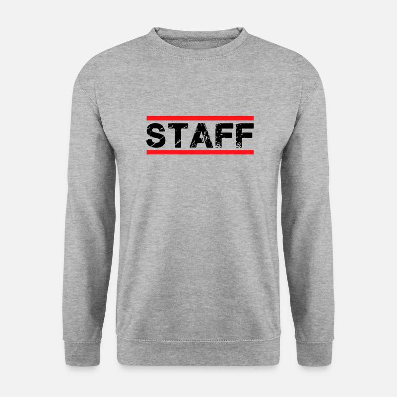 staff - Unisex Pullover - Weißgrau meliert