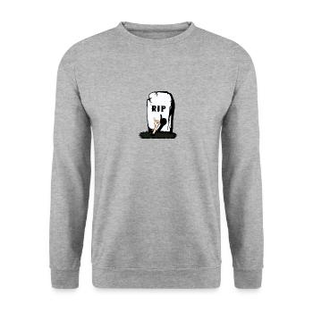 RIP - Sweat-shirt Unisexe - gris chiné - Devant - Alina (178cm) & Michal (187cm)