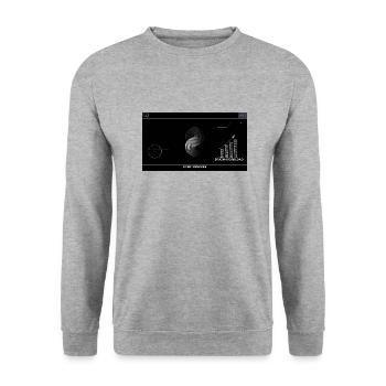 Brain Usage - Unisex Pullover - Weißgrau meliert - Vorne - Alina (178cm) & Michal (187cm)