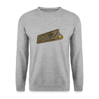 RTZ (en anglais) - Sweat-shirt Unisexe - gris chiné - Devant - Alina (178cm) & Michal (187cm)