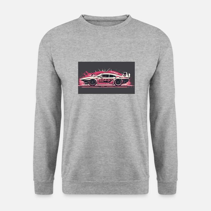 Splash Racecar - Unisex Pullover - Weißgrau meliert