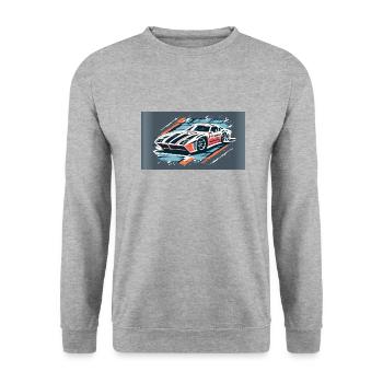Racecar White-Red - Unisex Sweatshirt - salt & pepper - Front - Alina (178cm) & Michal (187cm)
