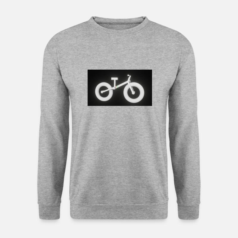Fahrrad - Unisex Pullover - Weißgrau meliert
