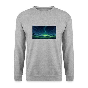 dreamy landscape - Sweat-shirt Unisexe - gris chiné - Devant - Alina (178cm) & Michal (187cm)